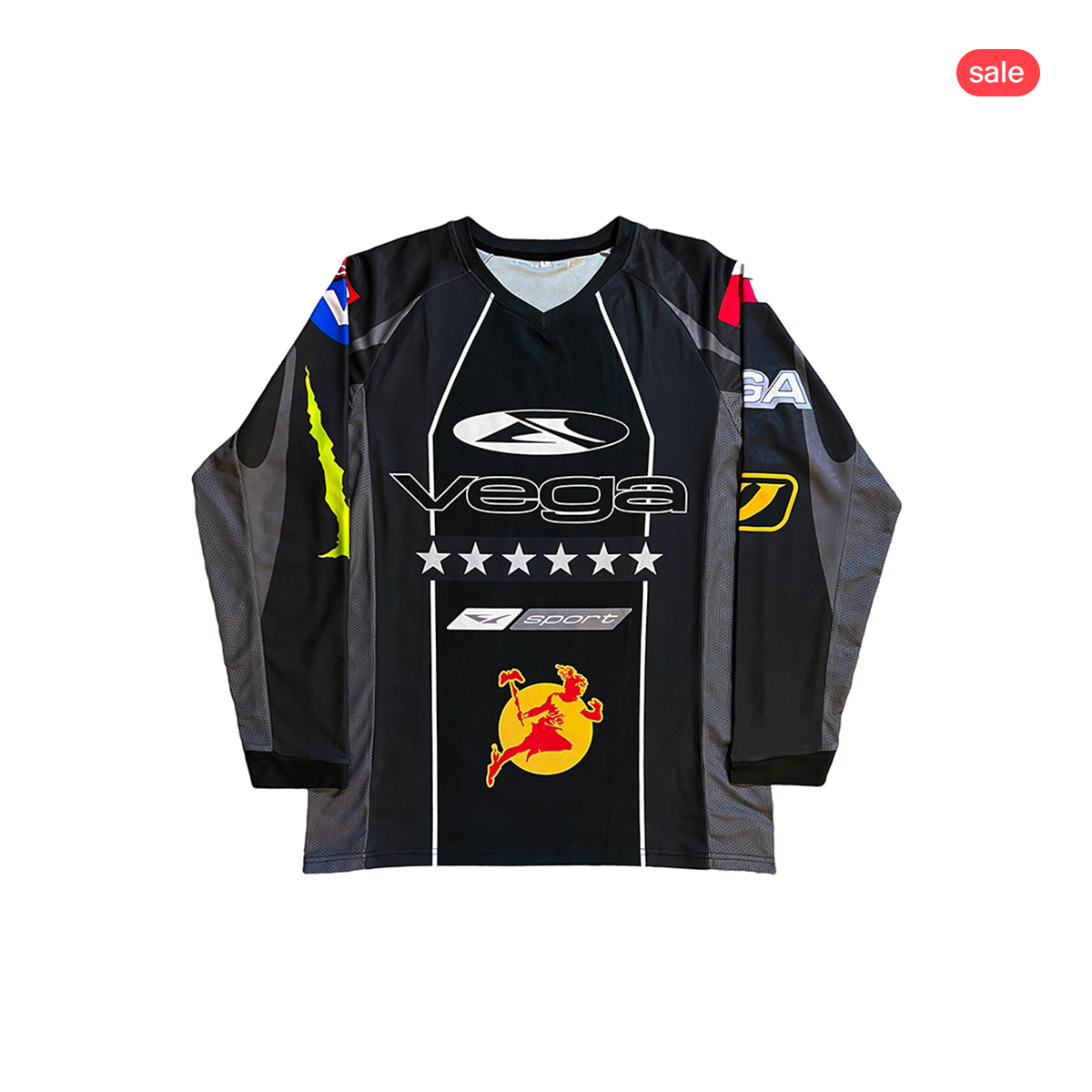 CORSA, black mx jersey